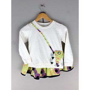 Right Bank Babies 2 Piece Reversible Skirt Set Long Sleeve 6y